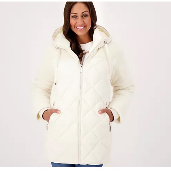 Koolaburra Jackets & Blazers - Koolaburra by UGG Mixed Media Sherpa & Quilted Parka size large